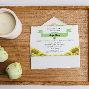 Pretty Sunflower Invitation