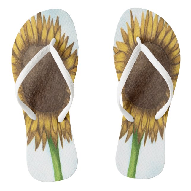Pretty Sunflower Jandals (Footbed)