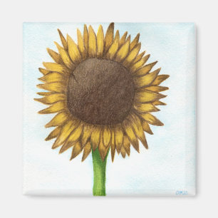 Pretty Sunflower Magnet