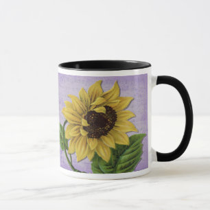 Pretty Sunflower On Sheet Music Mug
