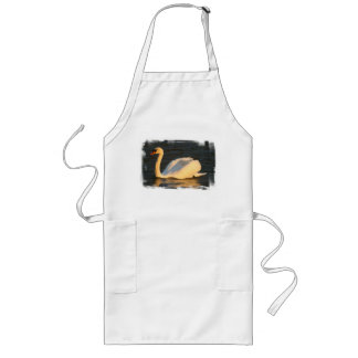 Pretty Swan Long Apron