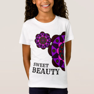 Pretty Sweet Beauty Mandala Girl Flower Rose T-Shirt