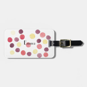 Pretty Sweet Circles Luggage Tag