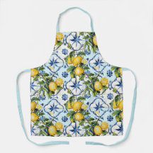 Pretty Talavera Tile All-Over Print Lemons