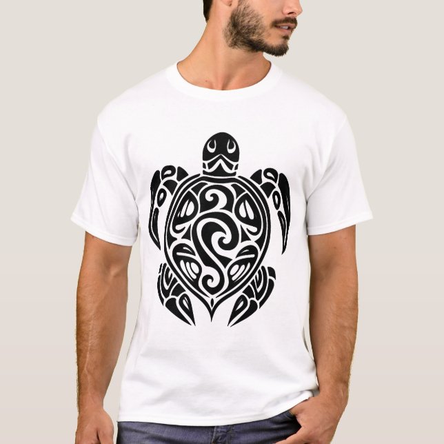 Pretty Tattoo Diver Turtle Copy T-Shirt (Front)