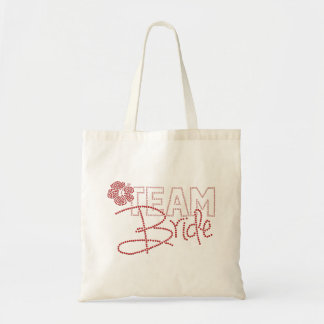 Pretty Team Bride & Hibiscus Flower Tote Bag