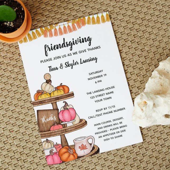Pretty Thanksgiving Invitation (Creator Uploaded)