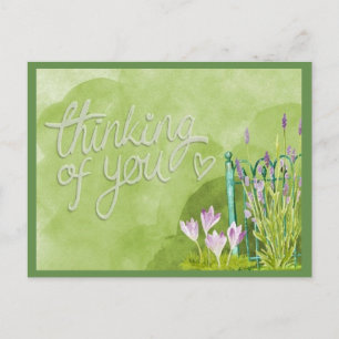 Pretty Thinking of You Postcard