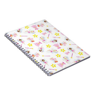 Pretty Tooth Fairy Magic Wand White Teeth Notebook