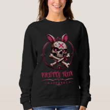 Pretty Toxic Skull Bunny Dark Aesthetic Streetwear