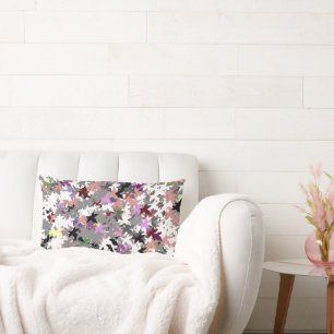 PRETTY TREE LEAVES LUMBAR CUSHION