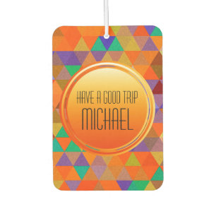 Pretty Triangle grunge pattern I + your ideas Car Air Freshener
