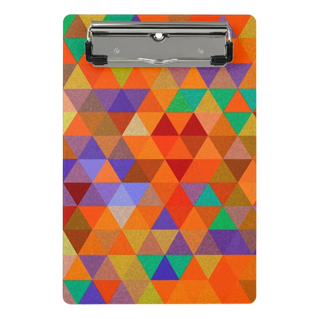 Pretty Triangle grunge pattern I + your ideas Mini Clipboard (Front)