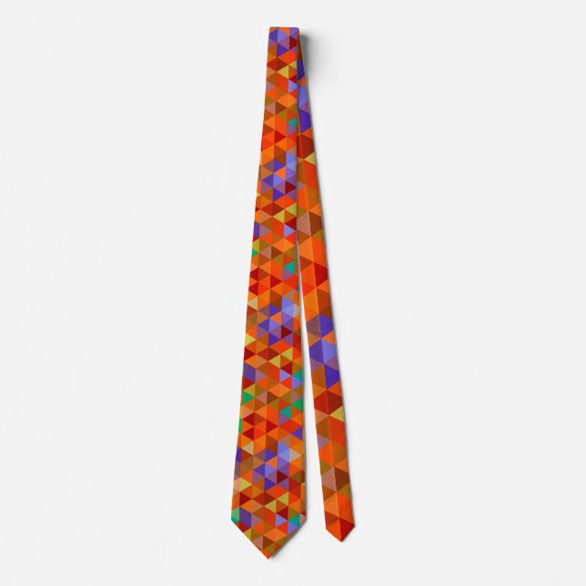 Pretty Triangle grunge pattern I + your ideas Tie (Front)
