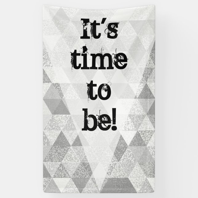 Pretty Triangle grunge Pattern II + your ideas Banner (Vertical)