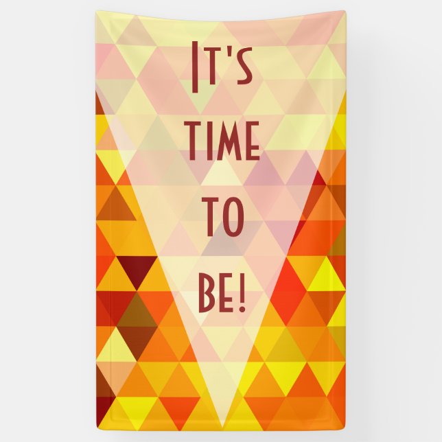 Pretty Triangle pattern I + your ideas Banner (Vertical)