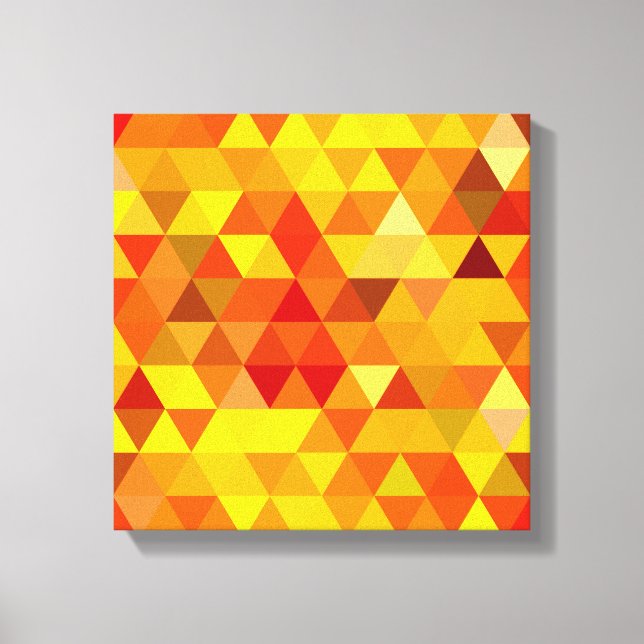 Pretty Triangle pattern I + your ideas Canvas Print (Front)
