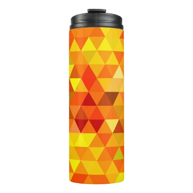 Pretty Triangle pattern I + your ideas Thermal Tumbler (Front)