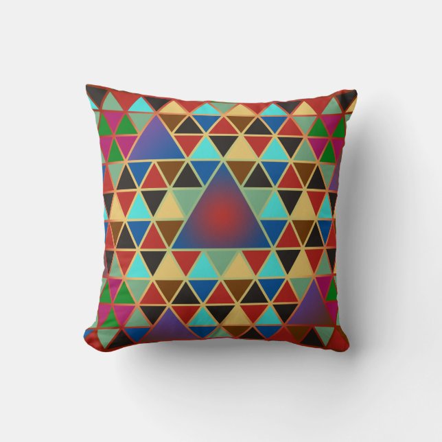 Pretty Triangle pattern III + your ideas Cushion (Front)