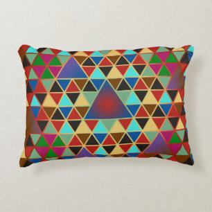 Pretty Triangle pattern III + your ideas Decorative Cushion