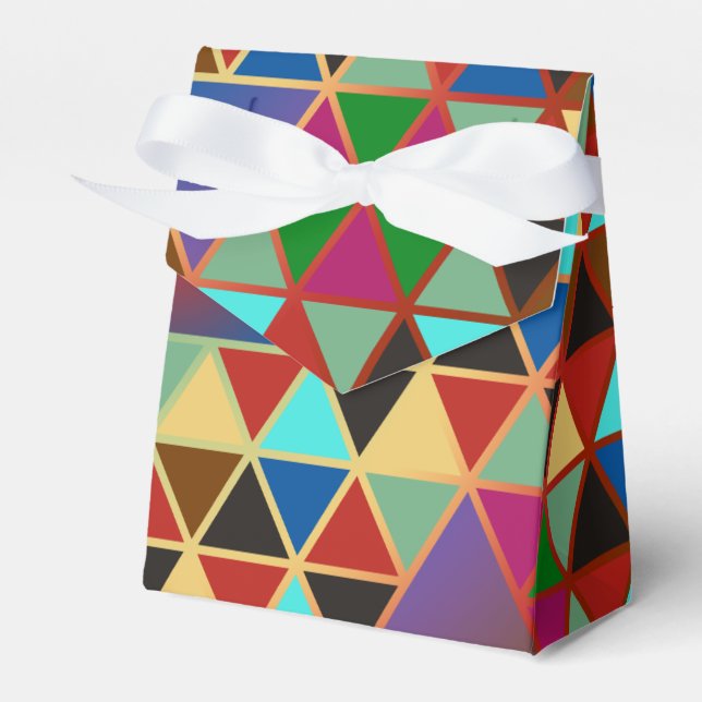 Pretty Triangle pattern III + your ideas Favour Box (Front Side)