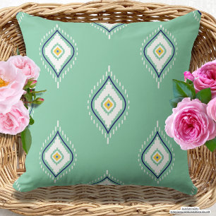 Pretty Tribal design Turquoise  Cushion