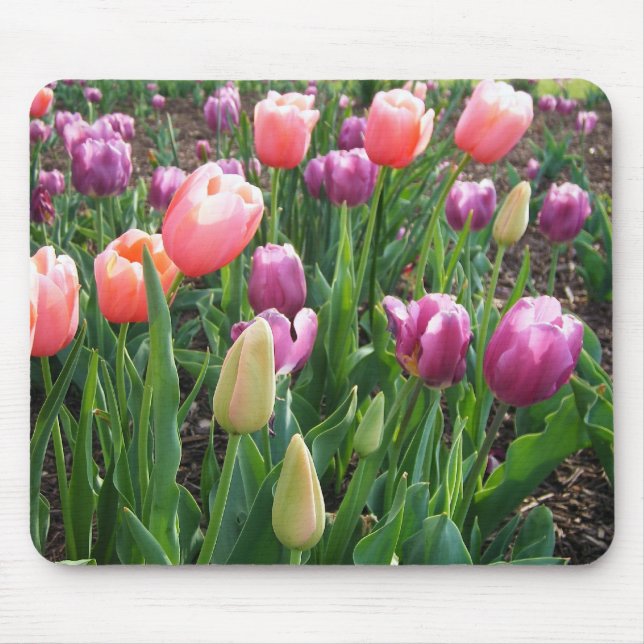 Pretty Tulips Mouse Pad (Front)