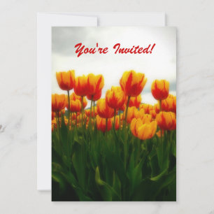 Pretty Tulips Party Invitation