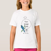 Pretty Turquoise Jay Bird Monogram