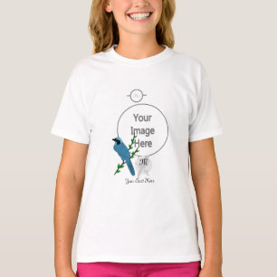 Pretty Turquoise Jay Bird Monogram T-Shirt
