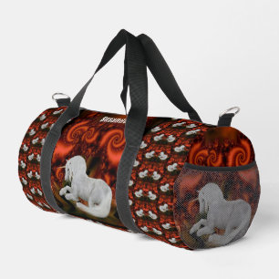Pretty Unicorn Horse Personalised Duffle Bag
