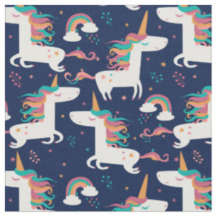 Pretty Unicorn Pattern Fabric