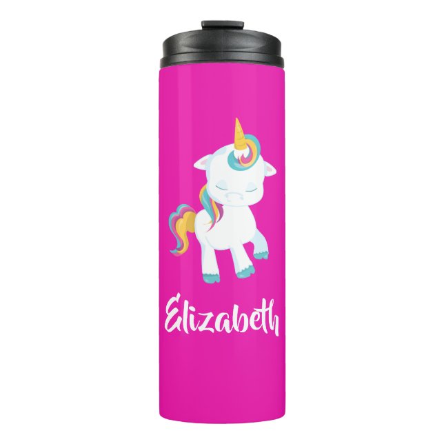Pretty Unicorn Thermal Tumbler (Front)