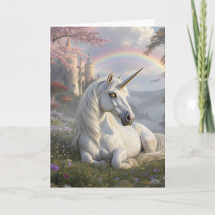 Pretty Unicorn   Wishing you a Magical Day Card