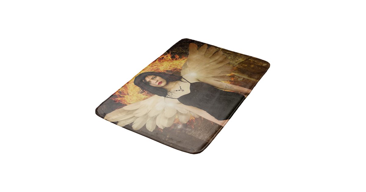 Pretty unique Gothic Angel Bath Mat Bath Mats Zazzle