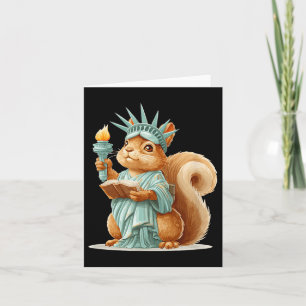 Pretty Usa Liberty Squirrel Costume For Adults And Card