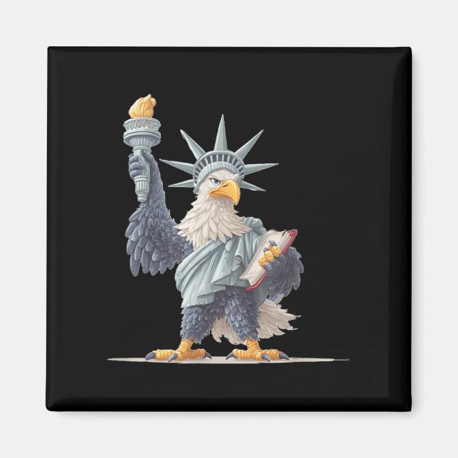 Pretty Usa Statue Costume For Patriotic Clothes Lo Magnet (Front)