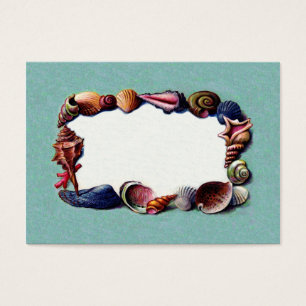 Pretty Vintage Beach Sea Shell Border Design