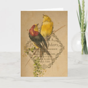 Pretty Vintage Birds Card
