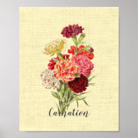 Pretty Vintage Carnation Bouquet