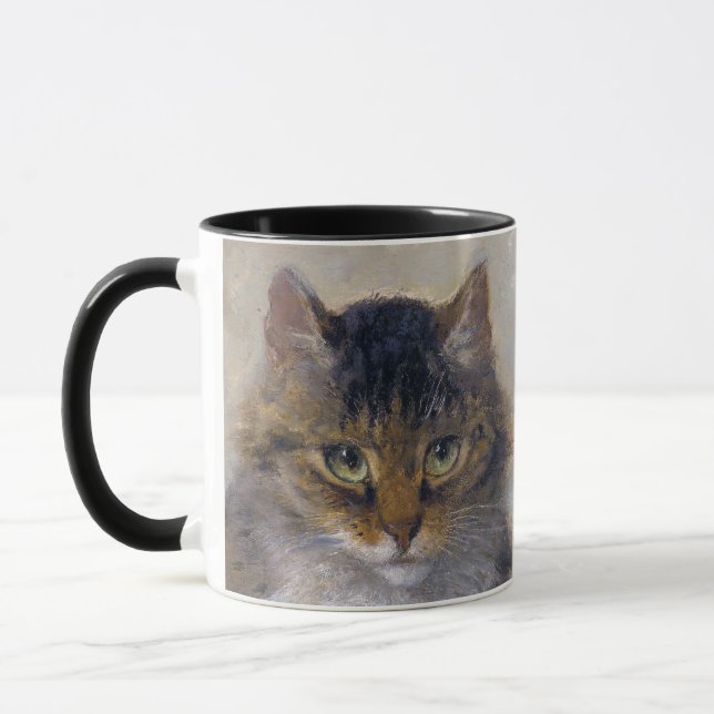 Pretty Vintage Cat by Henriette Ronner-Knip Mug (Left)
