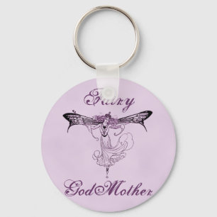 Pretty Vintage Fairy Decal Key Ring