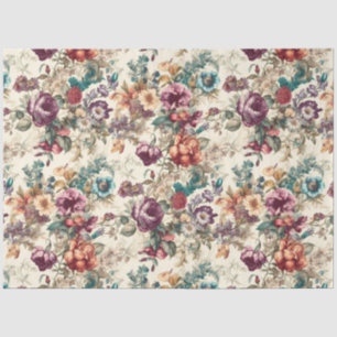Pretty Vintage Inspired Decoupage Tissue Paper