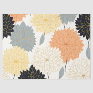 Pretty Vintage Inspired Pastel Dahlia  Tissue Paper