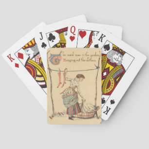 Pretty Vintage Lady Playing Cards