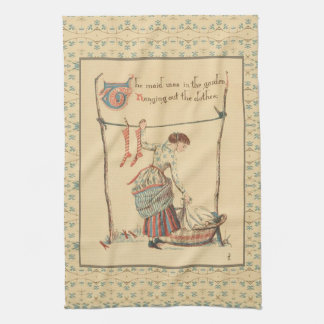 Pretty Vintage Lady Tea Towel