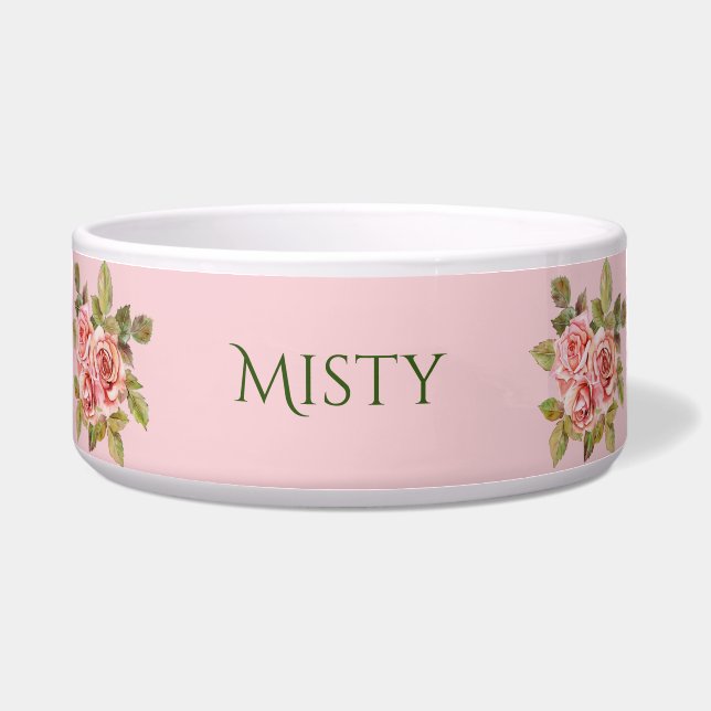 Pretty Vintage Pink Roses Personalised  (Front)