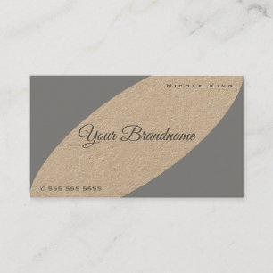 Pretty Vintage Rustic Grey Brown Colours Cafts Business Card