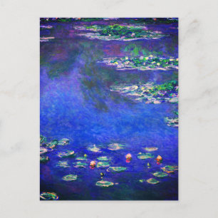 Pretty Vintage Water Lilies by Claude Monet Postcard