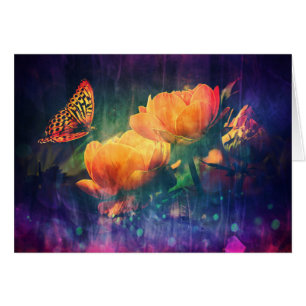 Pretty Violet and Orange Butterfly Roses Floral